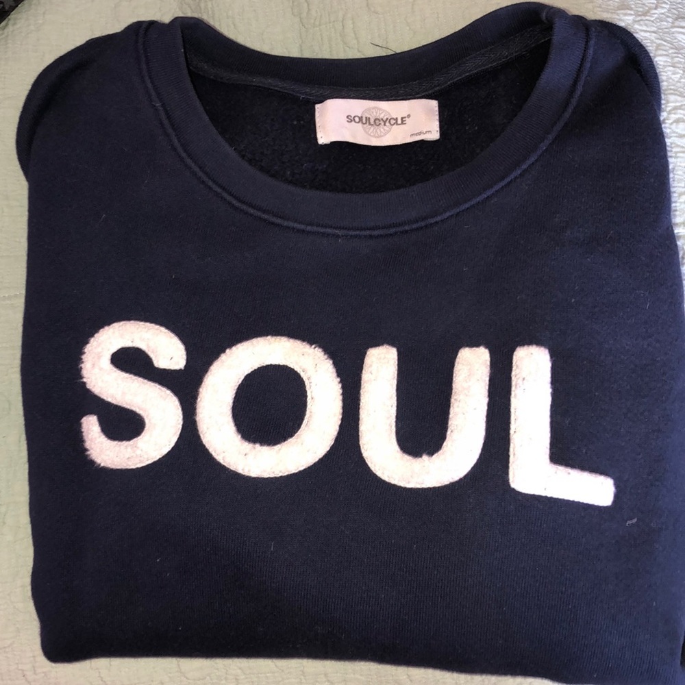 Soulcycle side zip sweatshirt